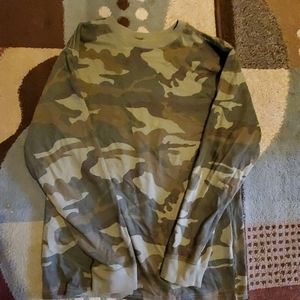 Camouflage long sleeve shirt